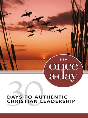 cover image of NIV Once-A-Day 30 Days to Authentic Christian Leadership
